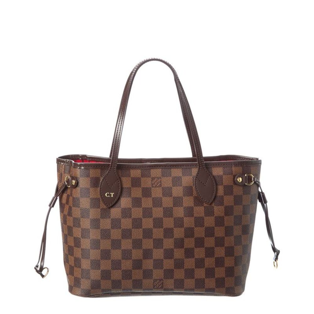 Louis Vuitton Brown Damier Ebene Canvas Neverfull Pm (Authentic Pre-Loved)